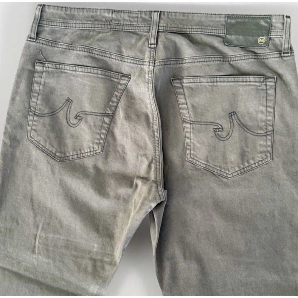 AG Adriano Goldschmied Pants Mens 36x30 Charcoal Gray The Everett Slim Straight - Picture 12 of 15
